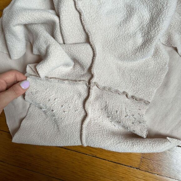 American Eagle Aerie Elastic High Waist Cut Off Shorts Womens Light Pink Small - Picture 6 of 7